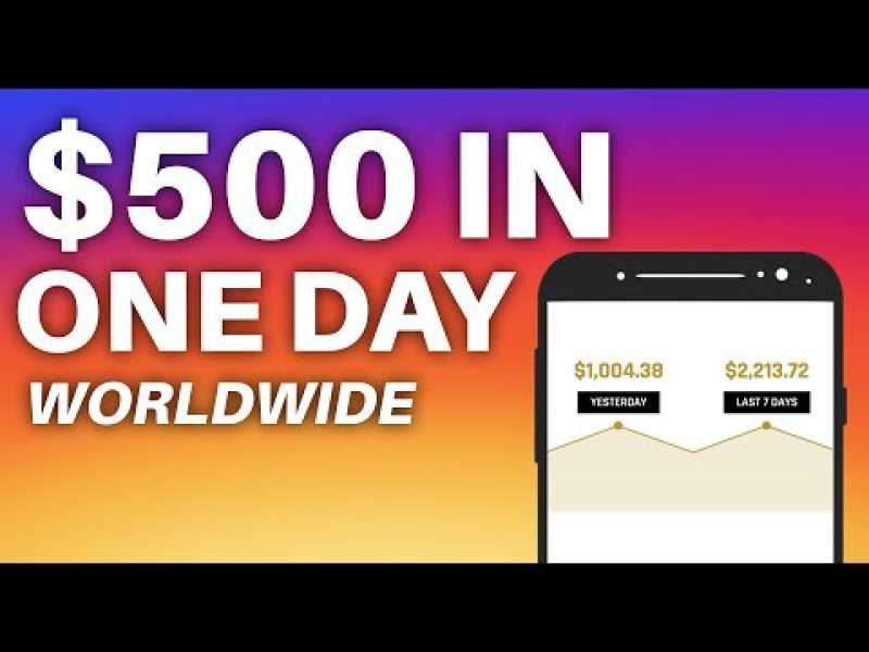 Get Paid $500 IN ONE DAY *Worldwide* (Make Money Online Now)